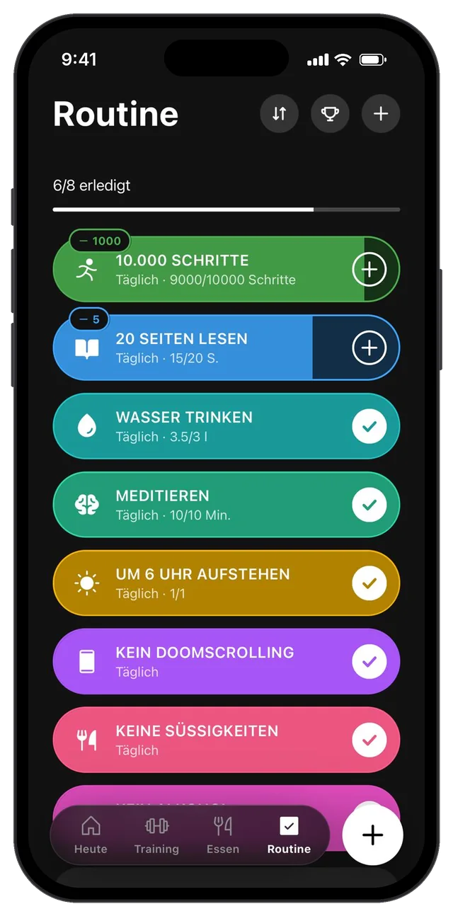 Routinen zum Abhaken